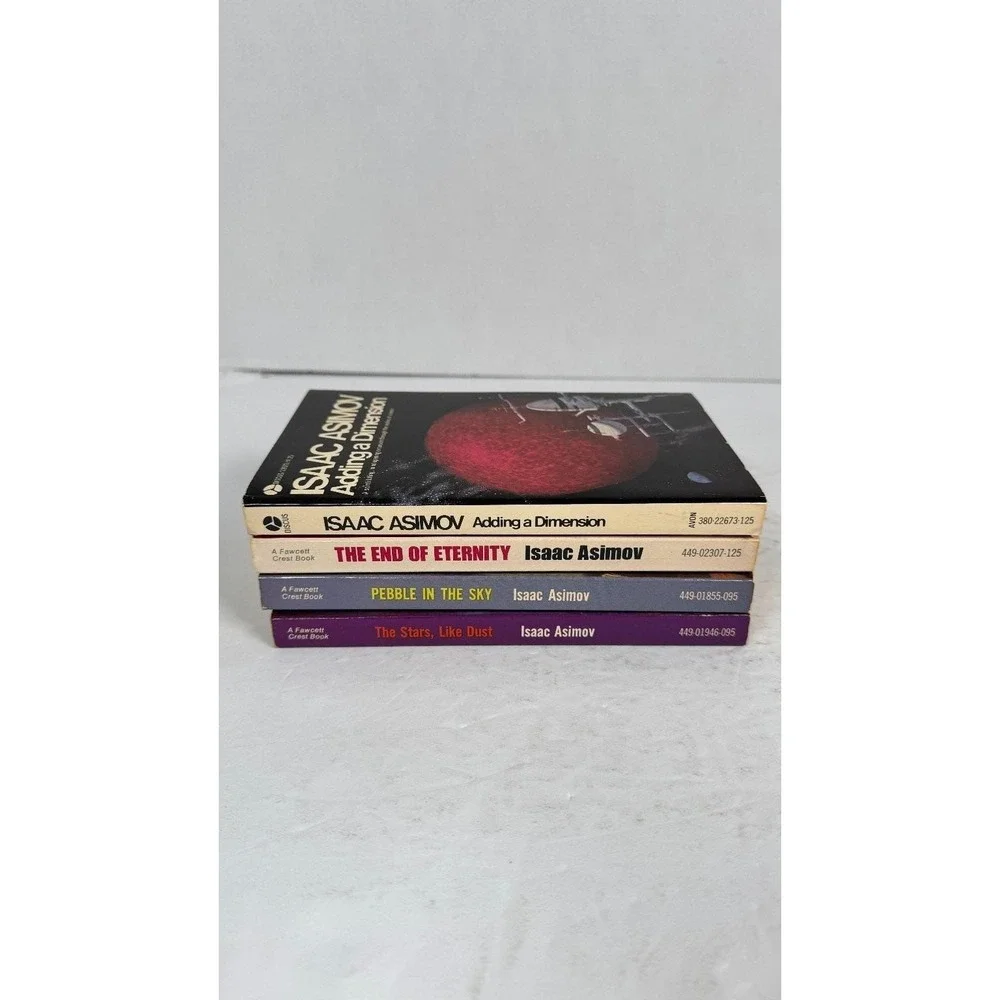 Isaac Asimov Sci-Fi & Nonfiction Paperback Lot 4 Books Avon Fawcett Vintage‎